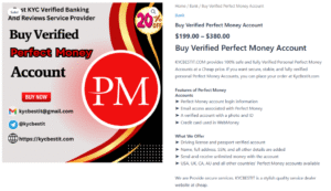 Buy Verified Perfect Money Account 